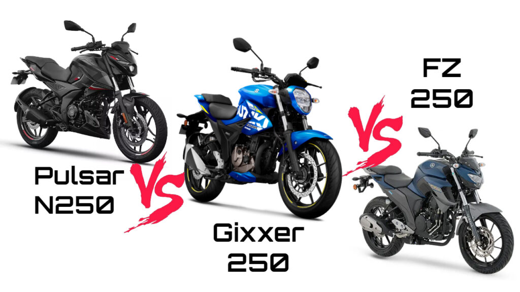 FZ25 PULSAR N250 GIXXER 250